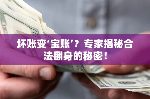 济南坏账变‘宝账’？专家揭秘合法翻身的秘密！