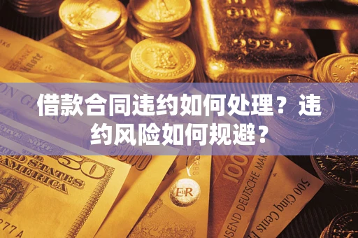 济南借款合同违约如何处理？违约风险如何规避？